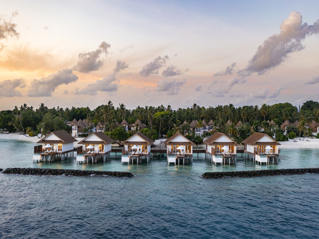 Sunset water villas with pool