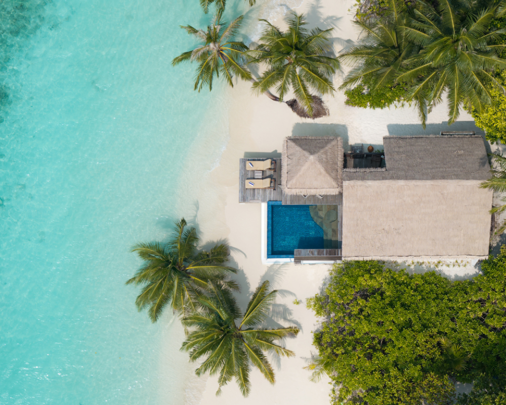 Beach villa at Bandos Maldives Resort
